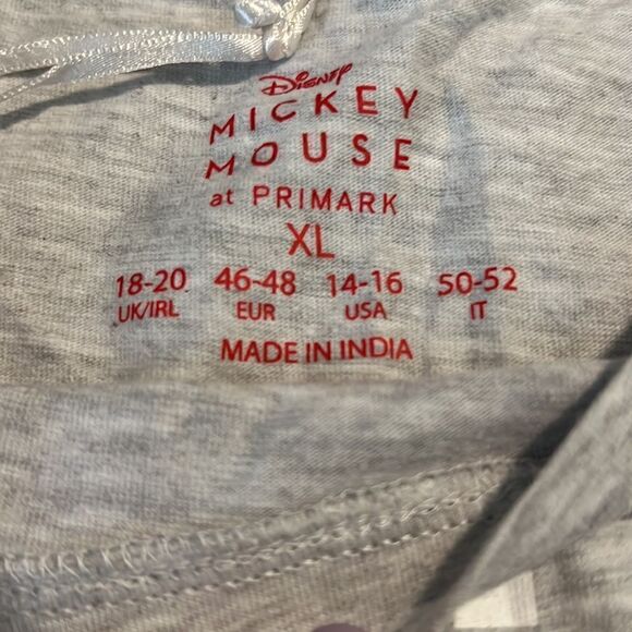 Disney Patriotic Red White & Blue USA Mickey Mouse Gray Top Women's Size XL - Picture 6 of 7